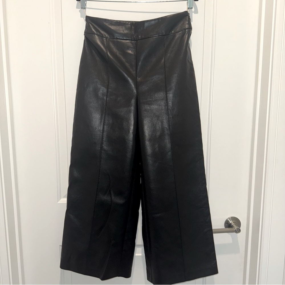 Anthropologie Faux Leather Dress Pants
